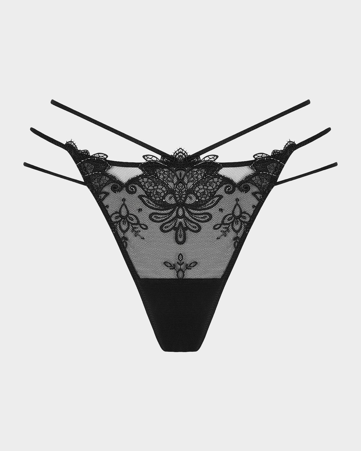 Lise Charmel Diva Glamour Embroidered Tulle G-String