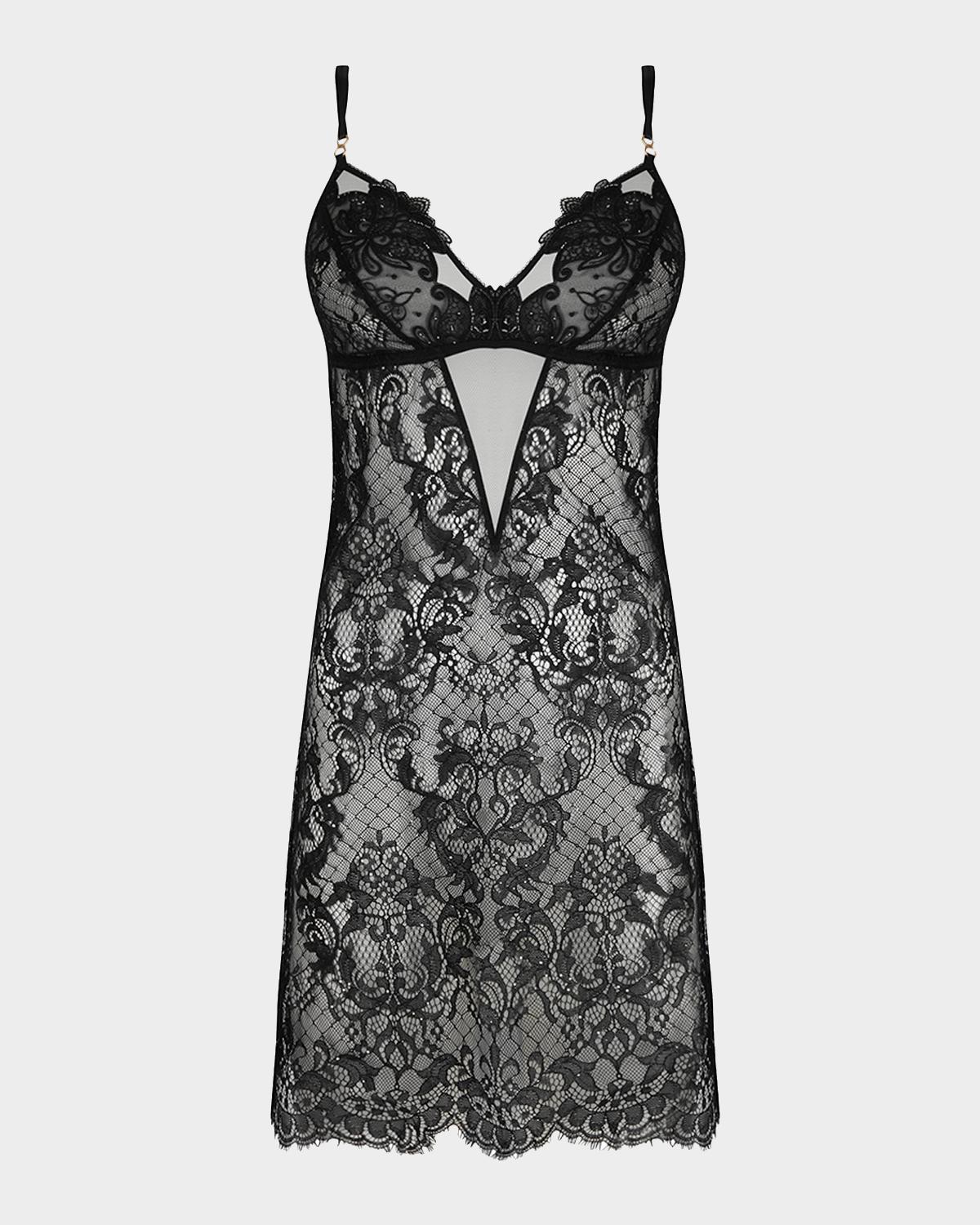 Lise Charmel Diva Glamour Scalloped Lace Baby Doll