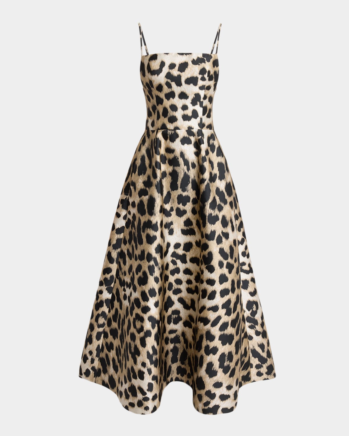 Givenchy Sleeveless Animal-print Gown In Sand