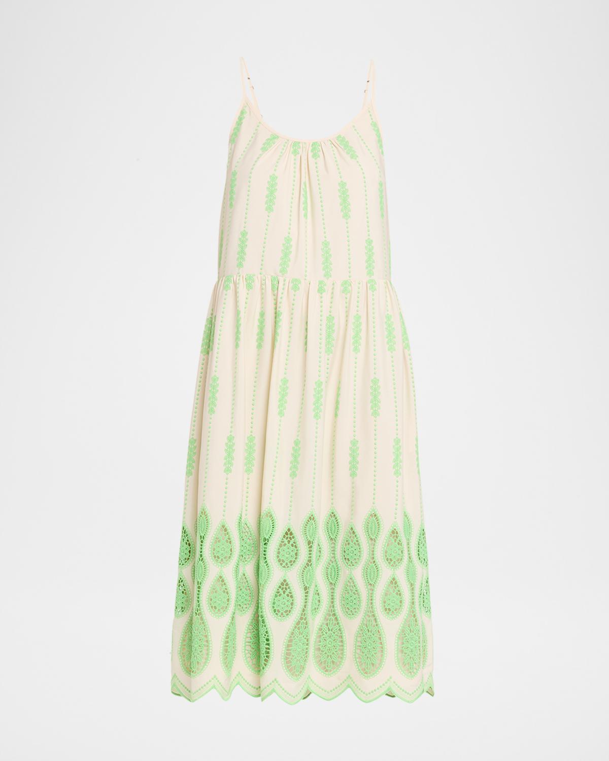 Ramy Brook Sandra Embroidered Midi Dress