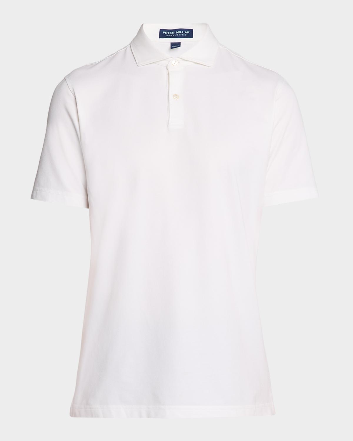 Peter Millar Men's Crown Crafted Albatross Cotton-Blend Pique Polo Shirt