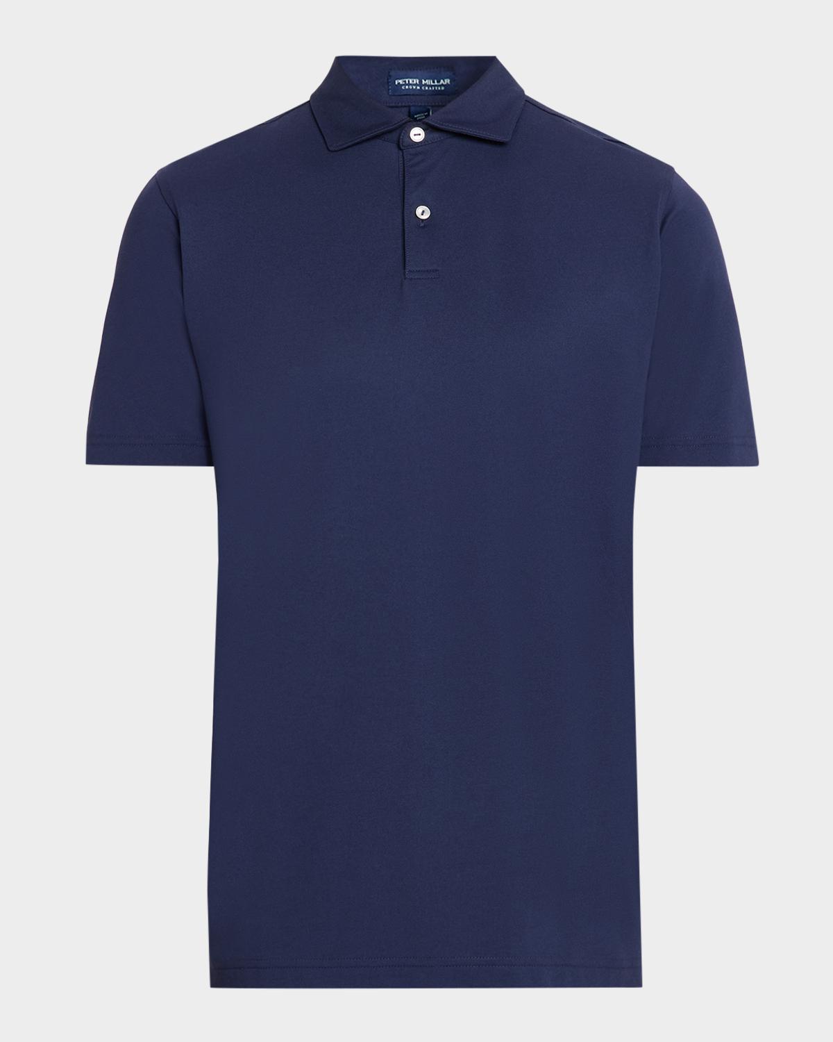 Peter Millar Men's Crown Crafted Albatross Cotton-Blend Pique Polo Shirt