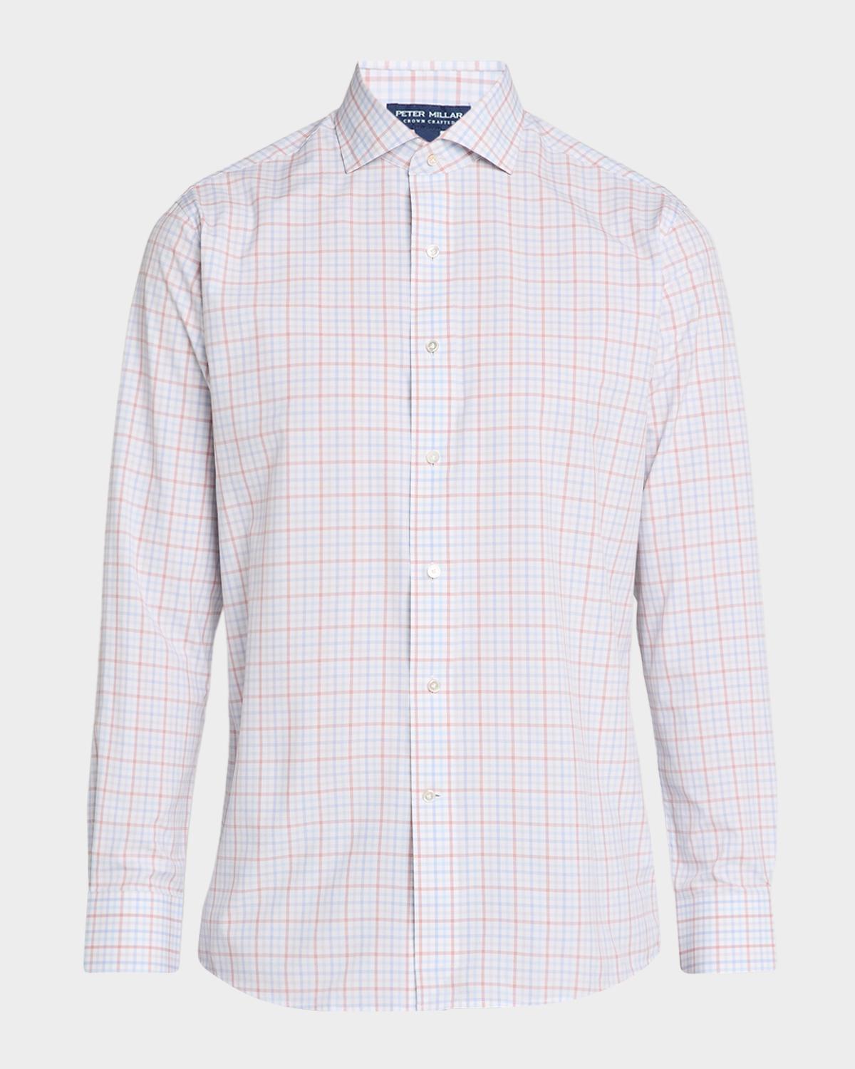 Peter Millar Men's Crown Crafted Main Performance Poplin Shirt