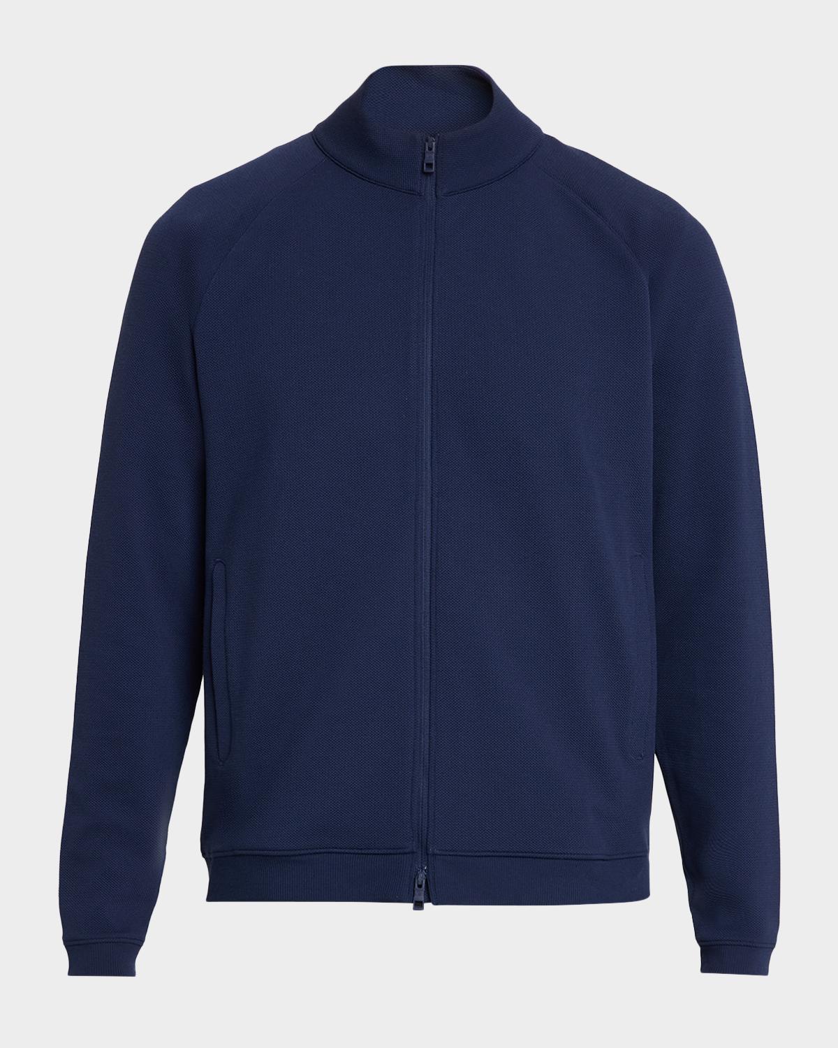 Peter Millar Men's Cradle Pique Performance Full-Zip Jacket