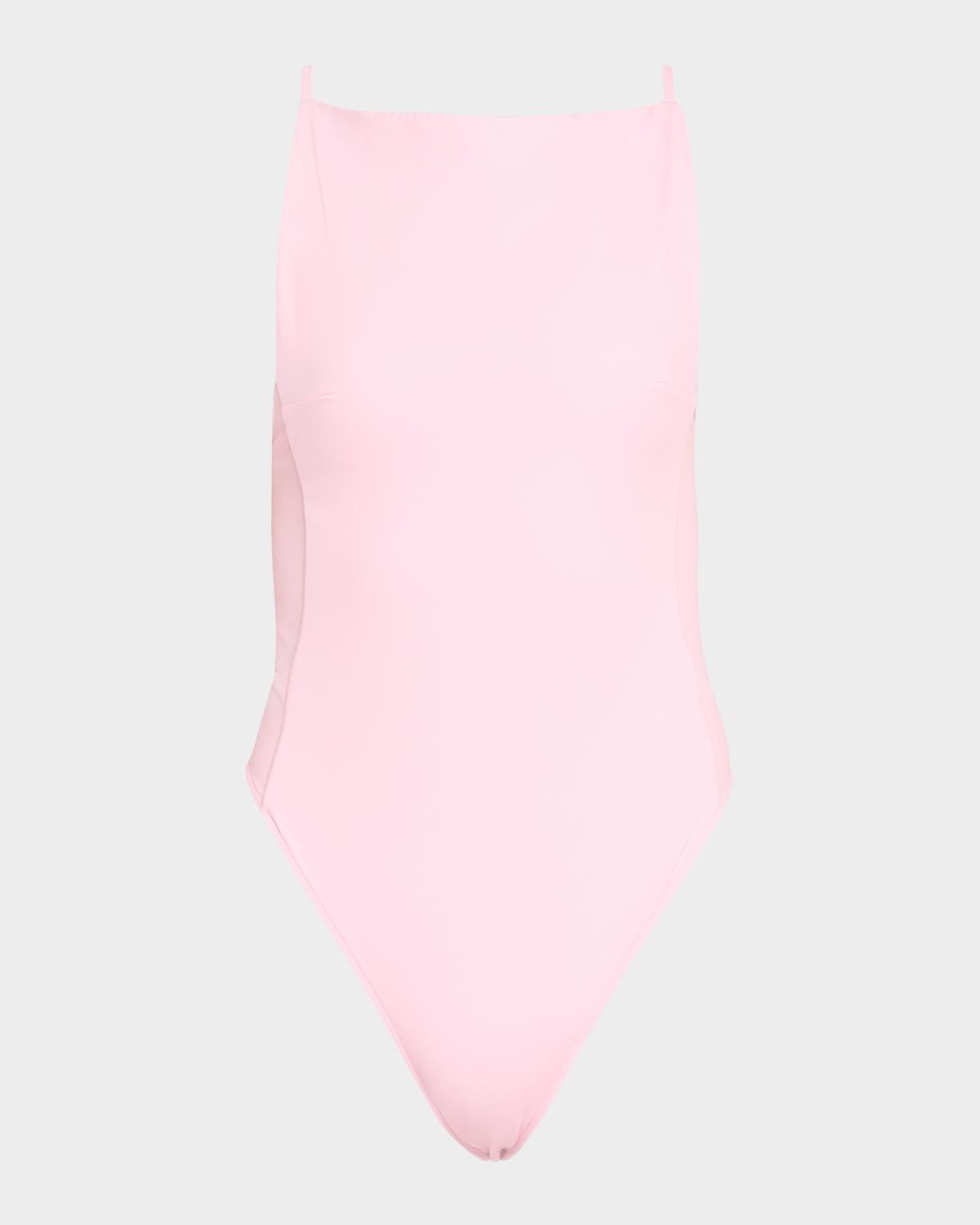 Jacquemus The Sole Open-Back One-Piece Swimsuit