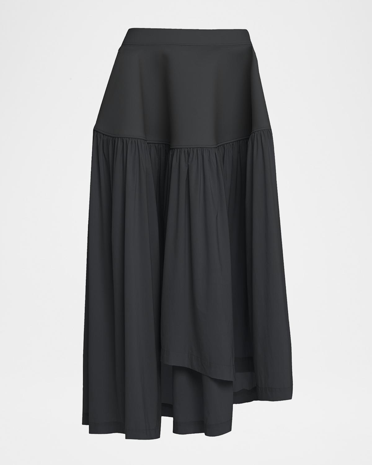 Issey Miyake Mute Winding Asymmetric Midi Skirt