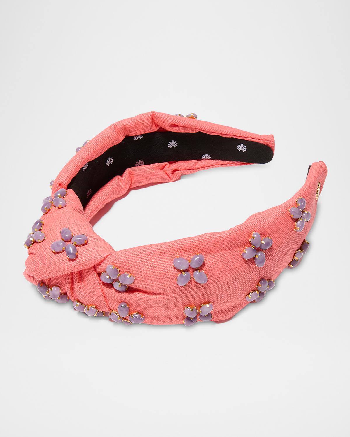Lele Sadoughi Knotted Embellished Stone Headband