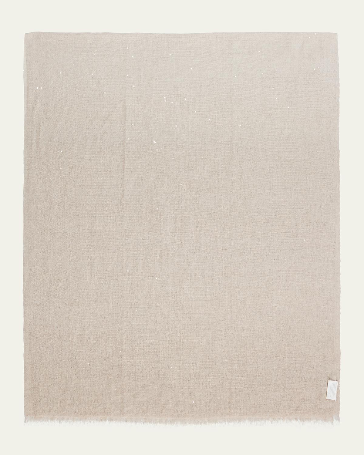 Brunello Cucinelli Sparkling Cashmere and Silk Scarf