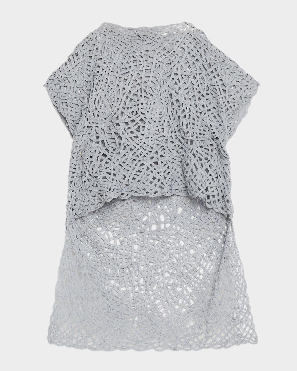 Diotima Clara Tiered Openwork Knit Top