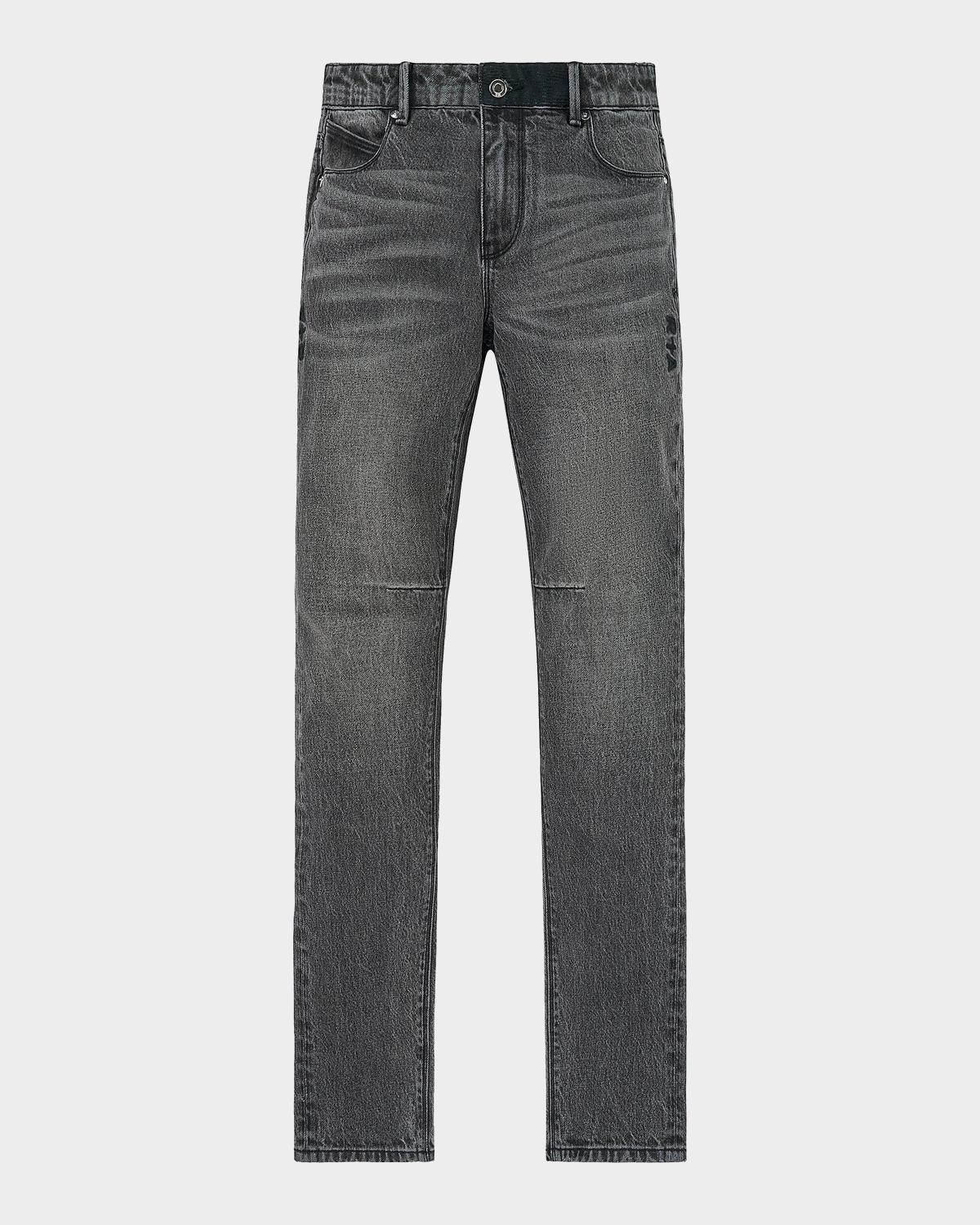 RTA Exodus Bryant Logo-Embroidered Skinny Jeans