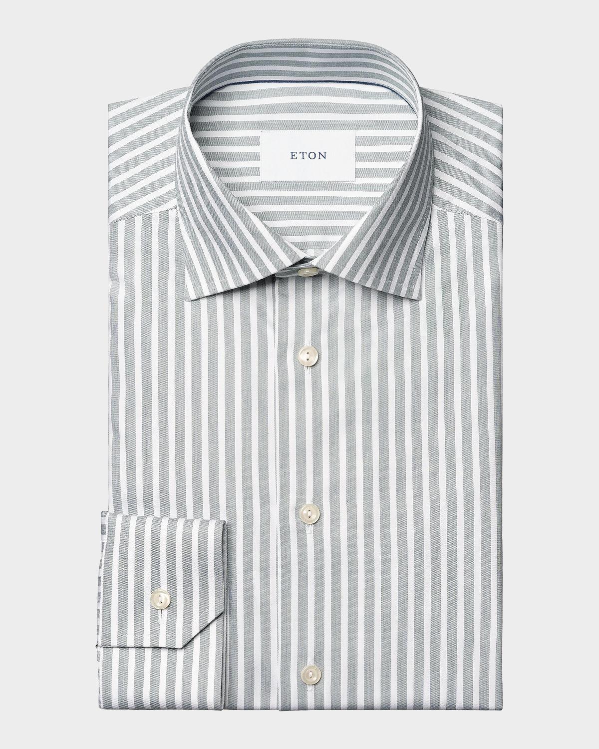 Eton Men's Striped Twill Slim-Fit Shirt