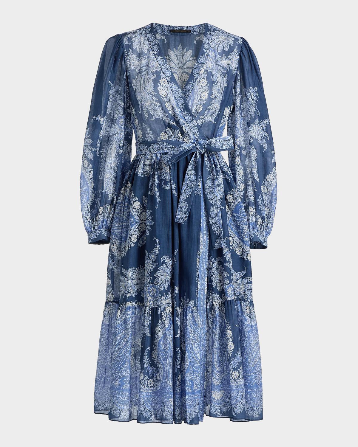 Kobi Halperin Kai Printed Cotton-Silk Midi Dress