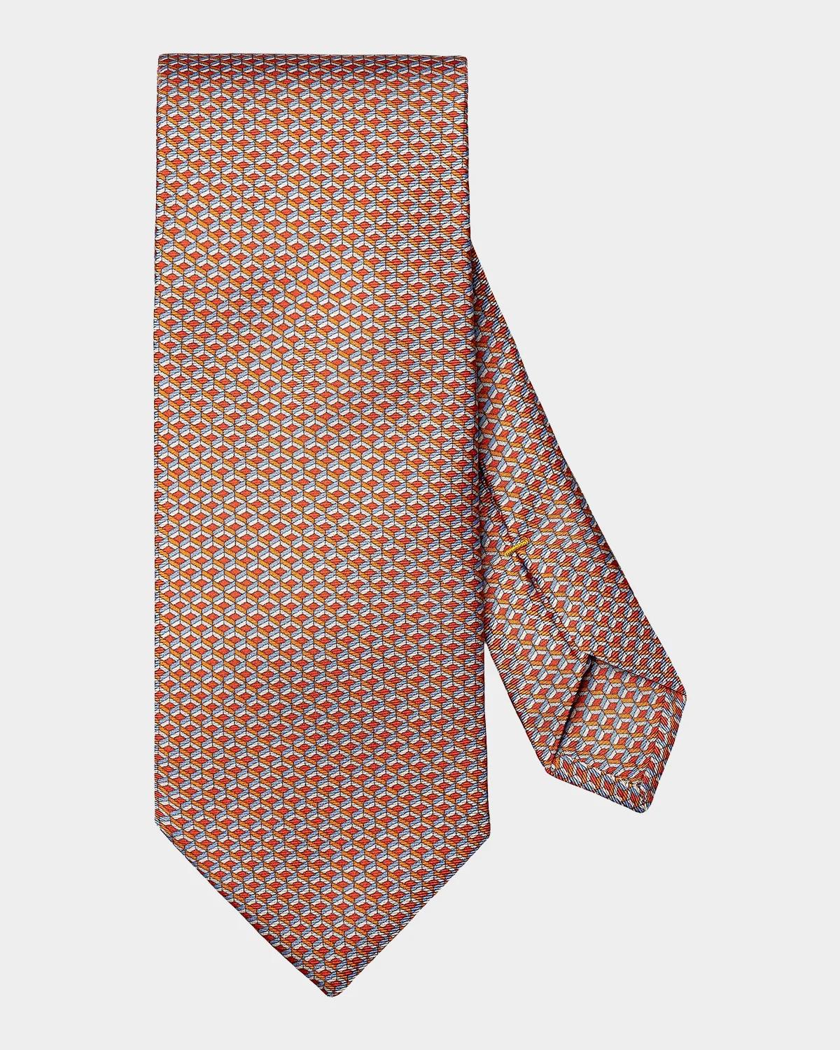 Eton Men's Geometric Silk Tie