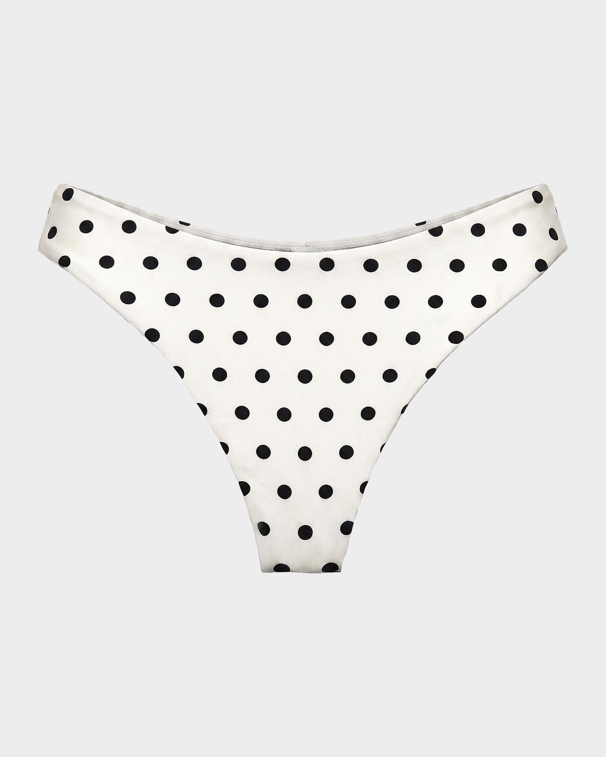 n/nicholas Mira Polka Dot Bikini Bottom