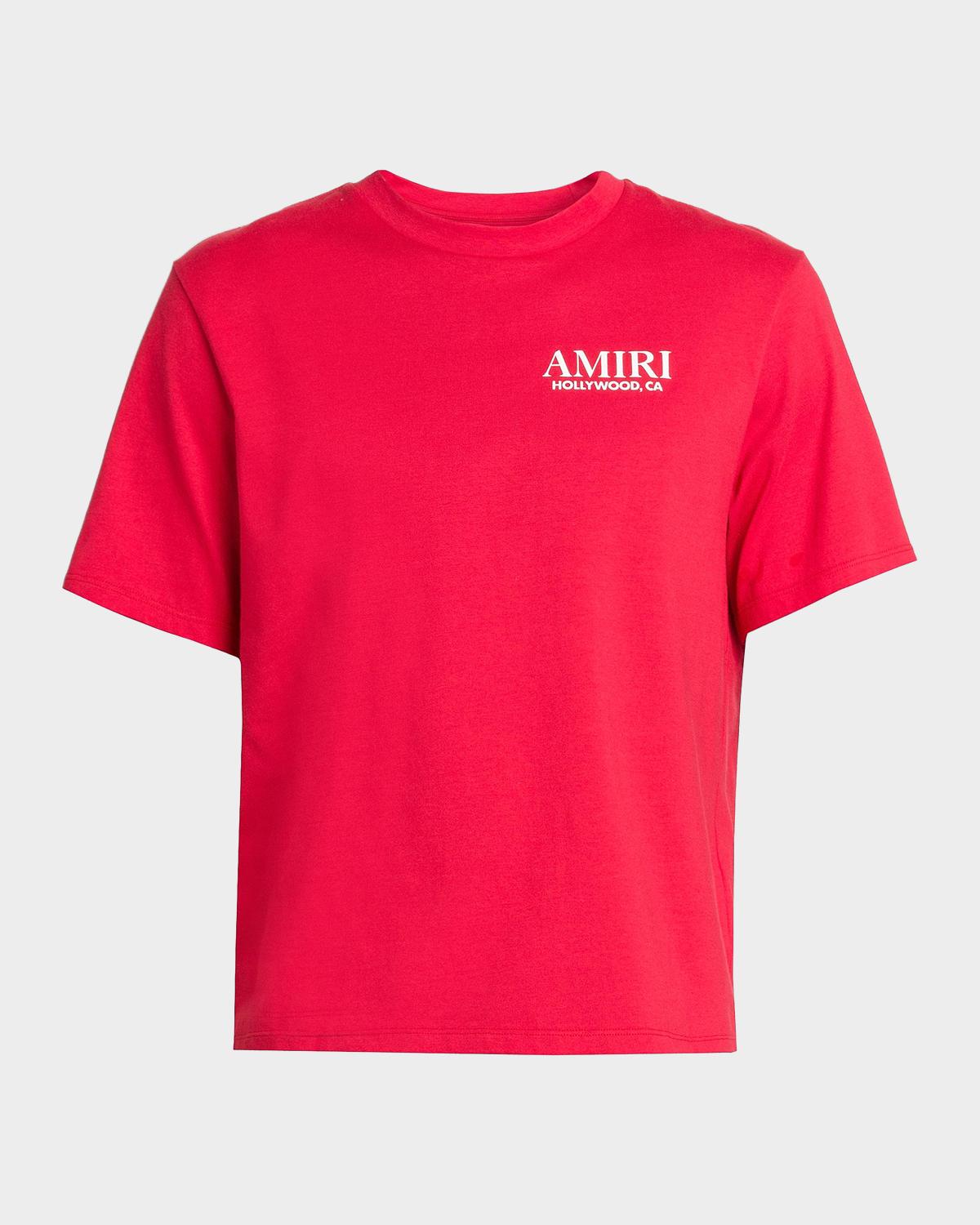 Amiri Bones Stacked Cotton Crewneck T-Shirt