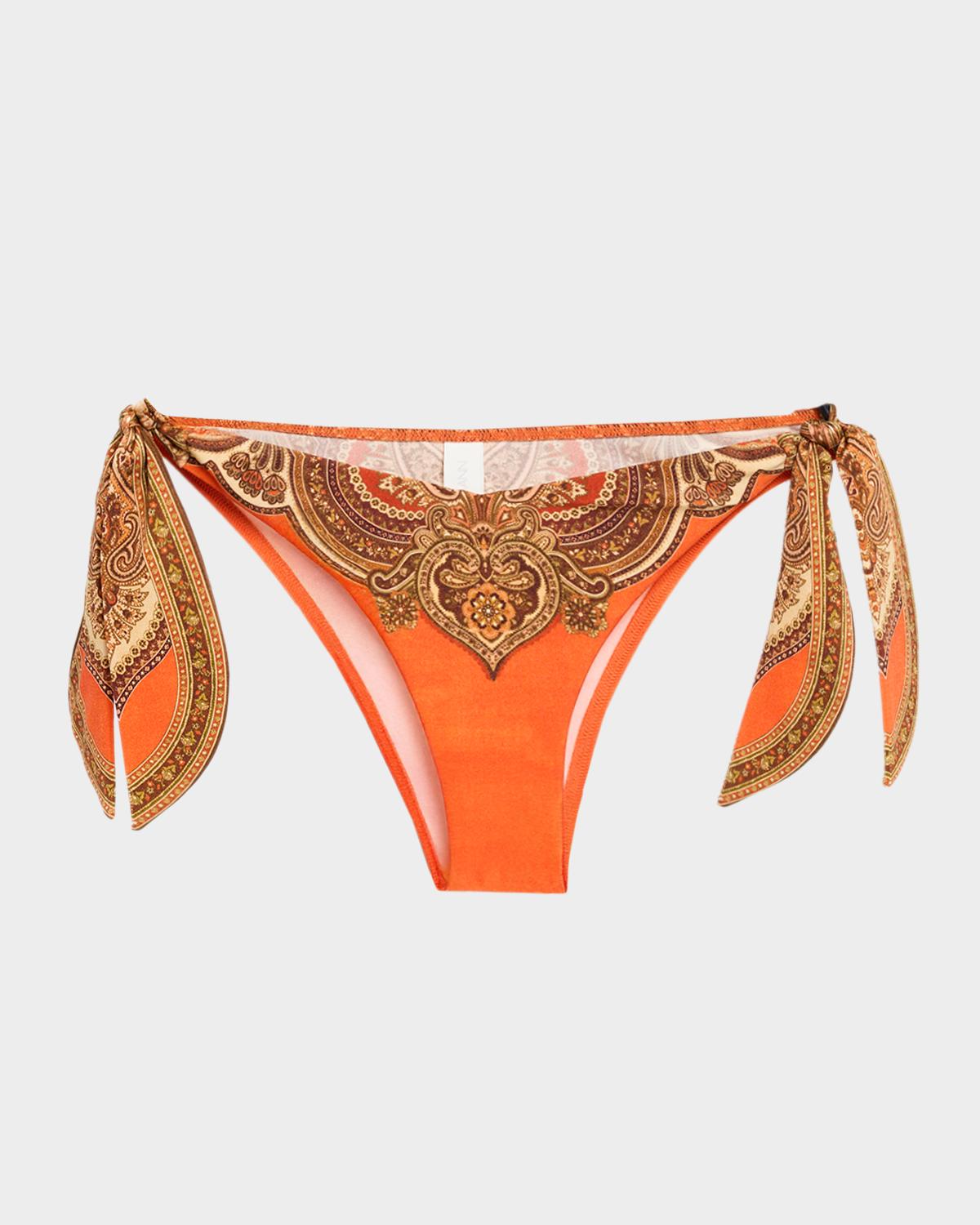 Zimmermann Mahon Scarf Tie-Side Bikini Bottoms