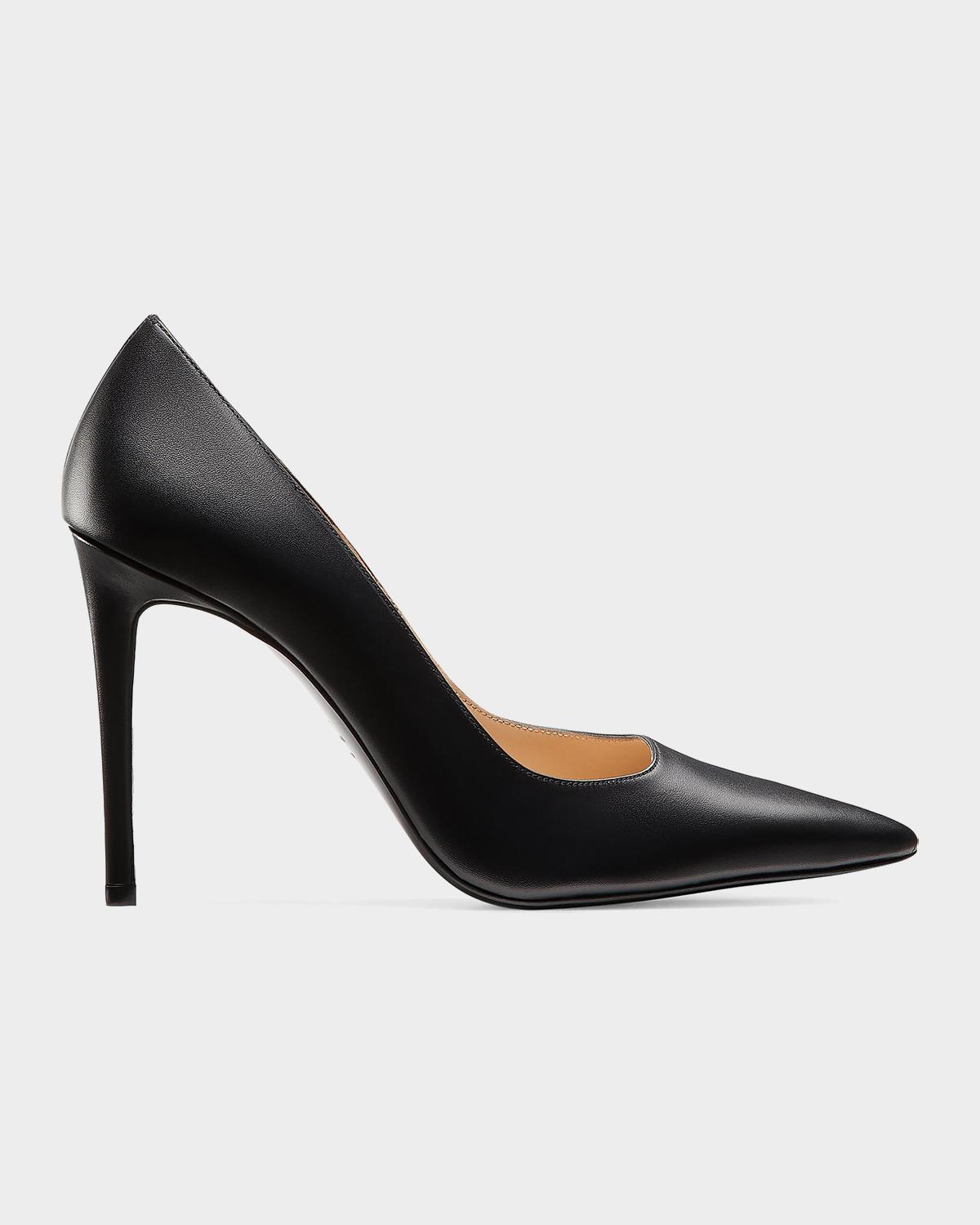 Stuart Weitzman 100mm Stuart Power Leather Pumps