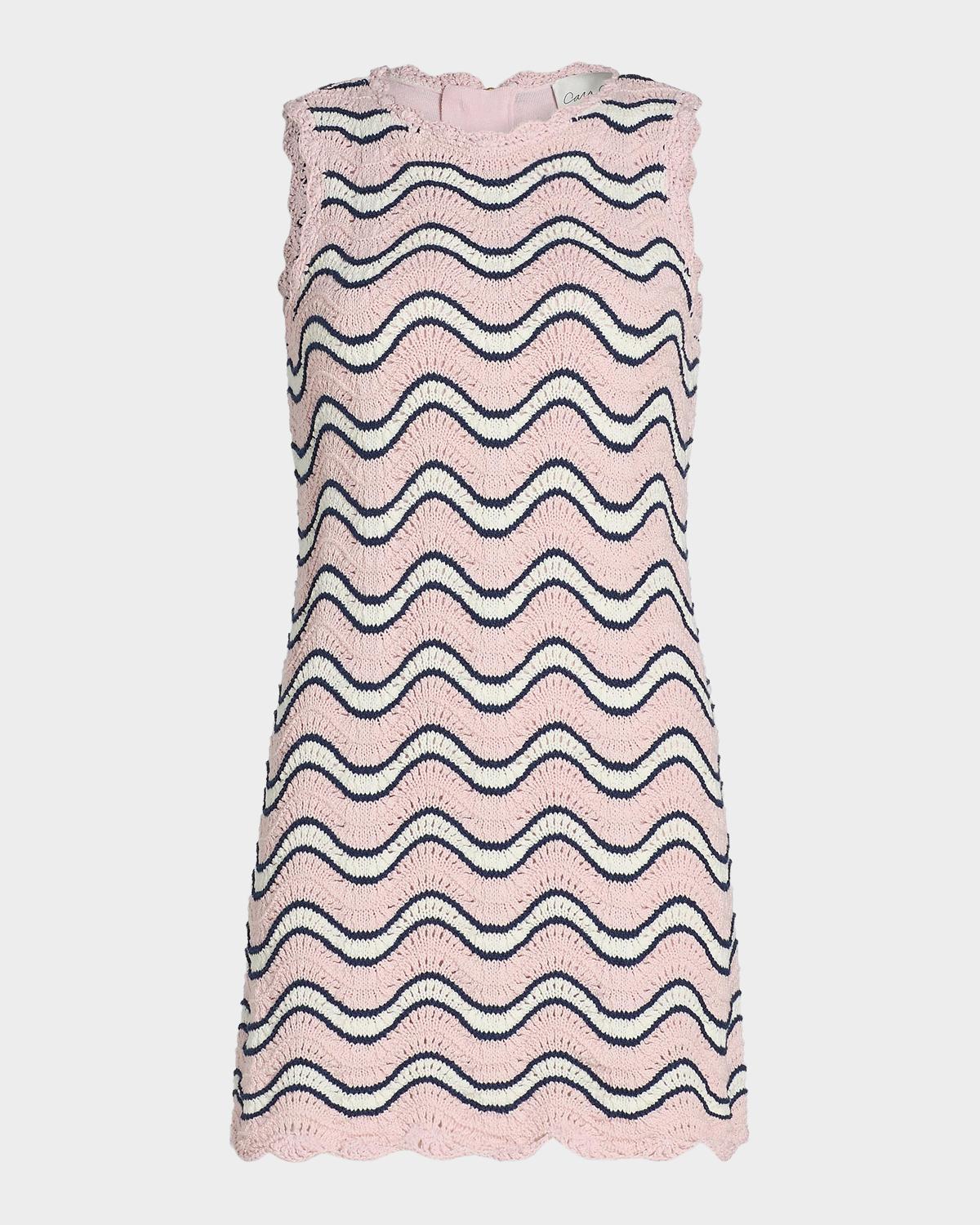 Cara Cara Suzi Wavy Stripe Knit Mini Dress
