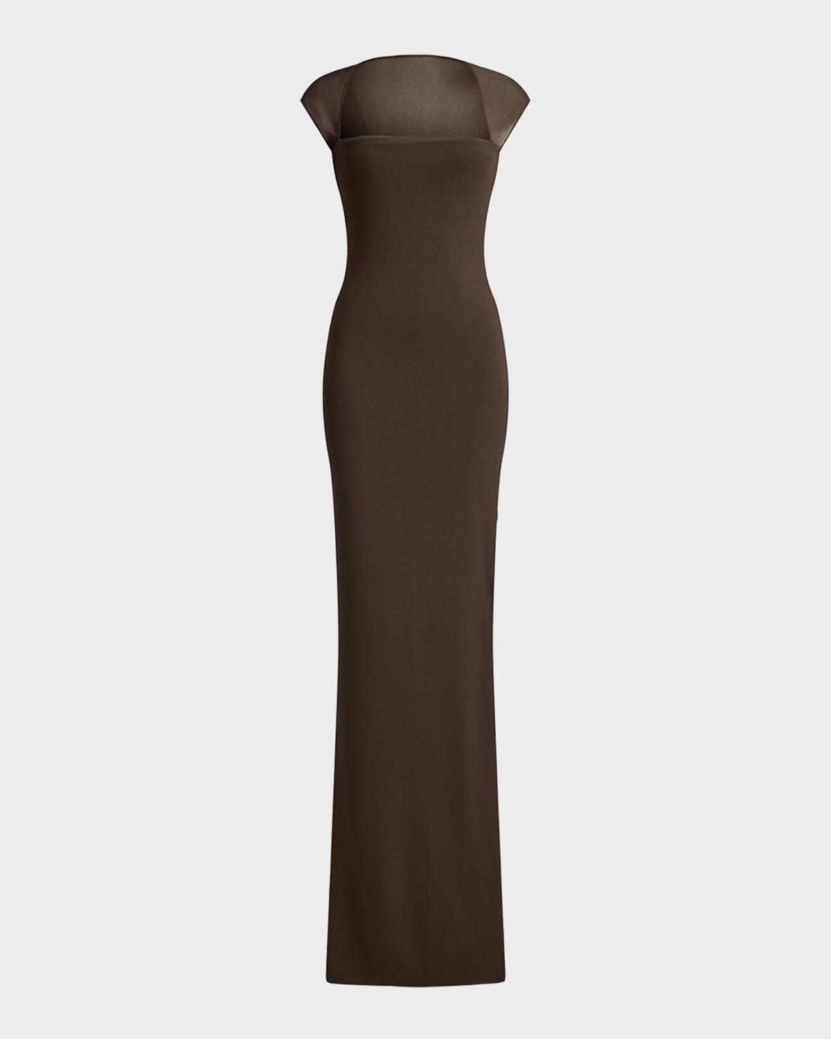 Ralph Lauren Collection Waverley Matte Jersey Evening Dress