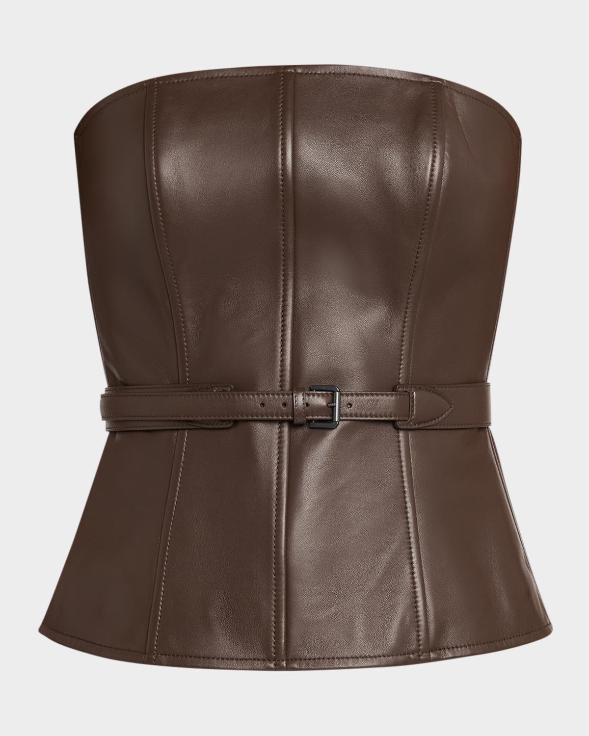 Ralph Lauren Collection Jenevieve Lambskin Bustier