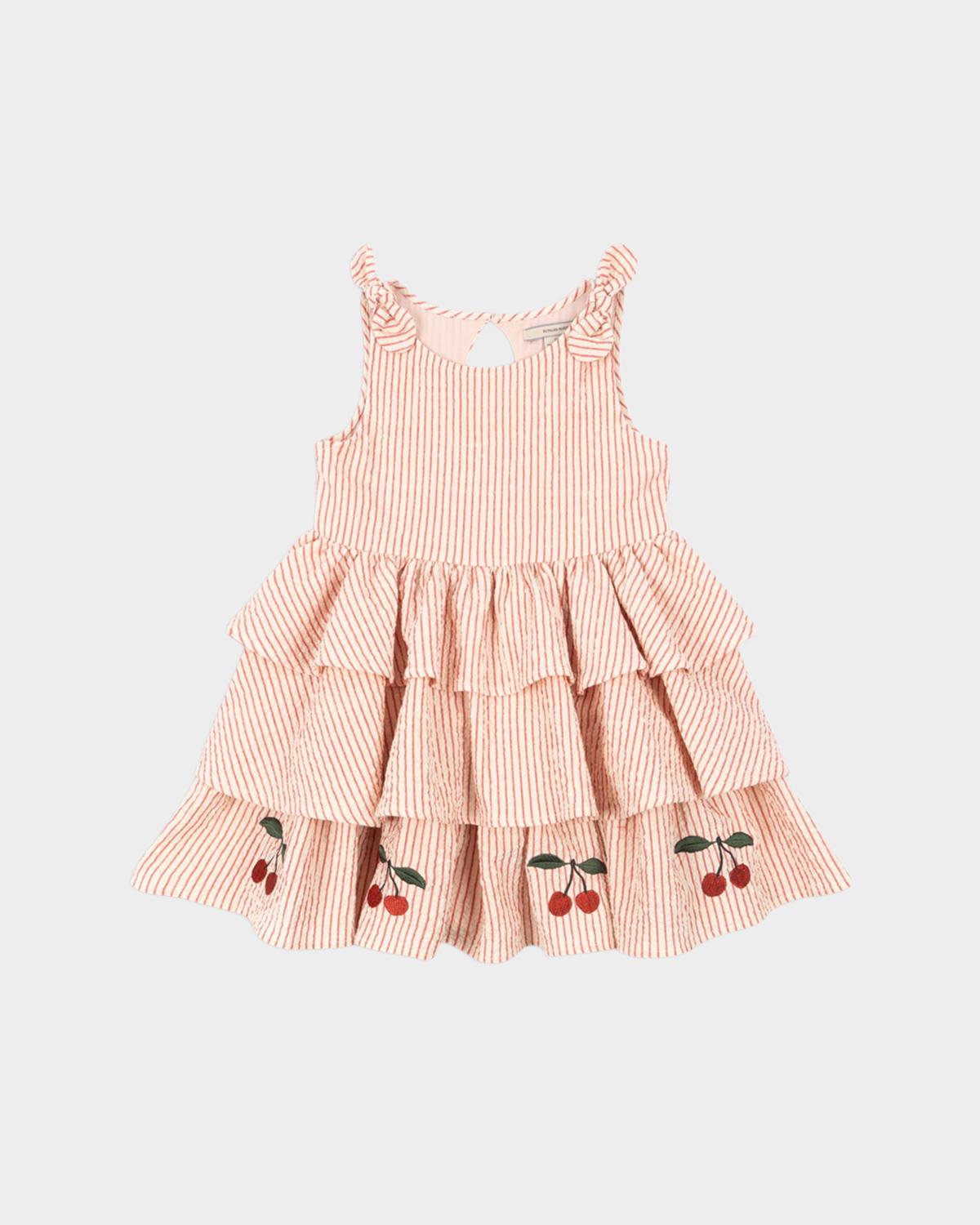 Girl & apos;s Ellie Tiered Seersucker Dress, Size 18M-10