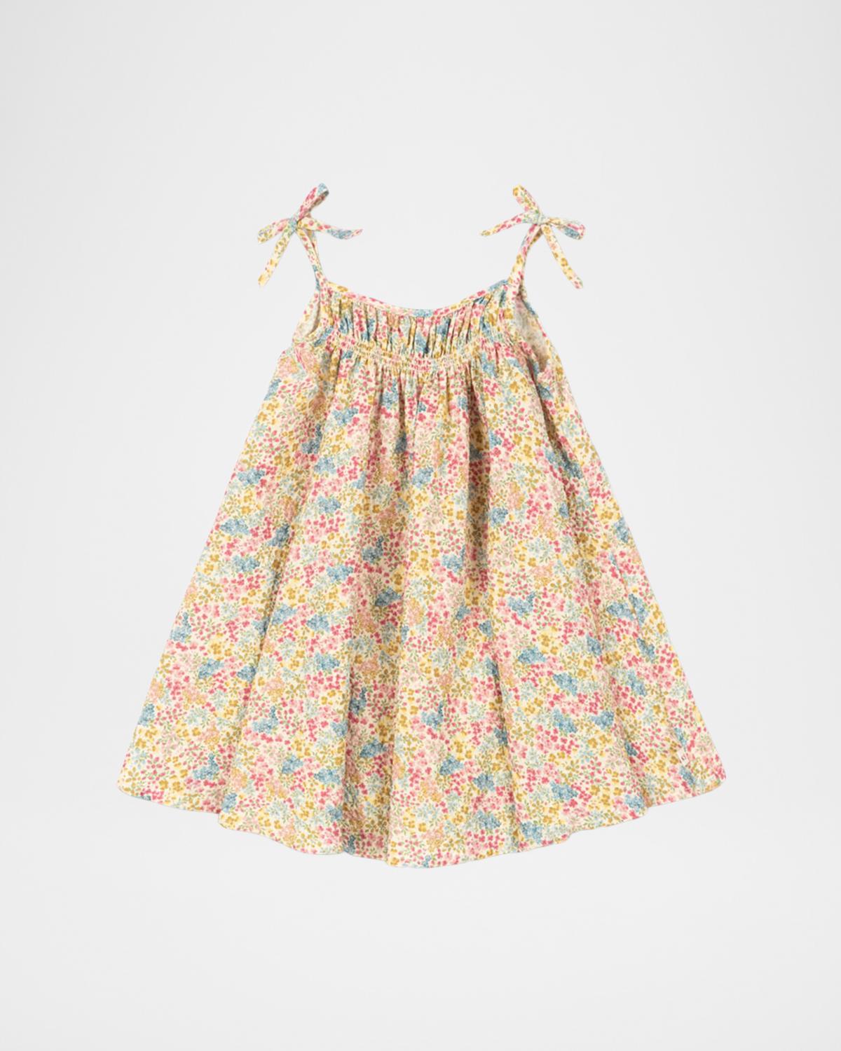 Girl & apos;s Vivian Strappy Floral Seersucker Dress, Size 18M-10