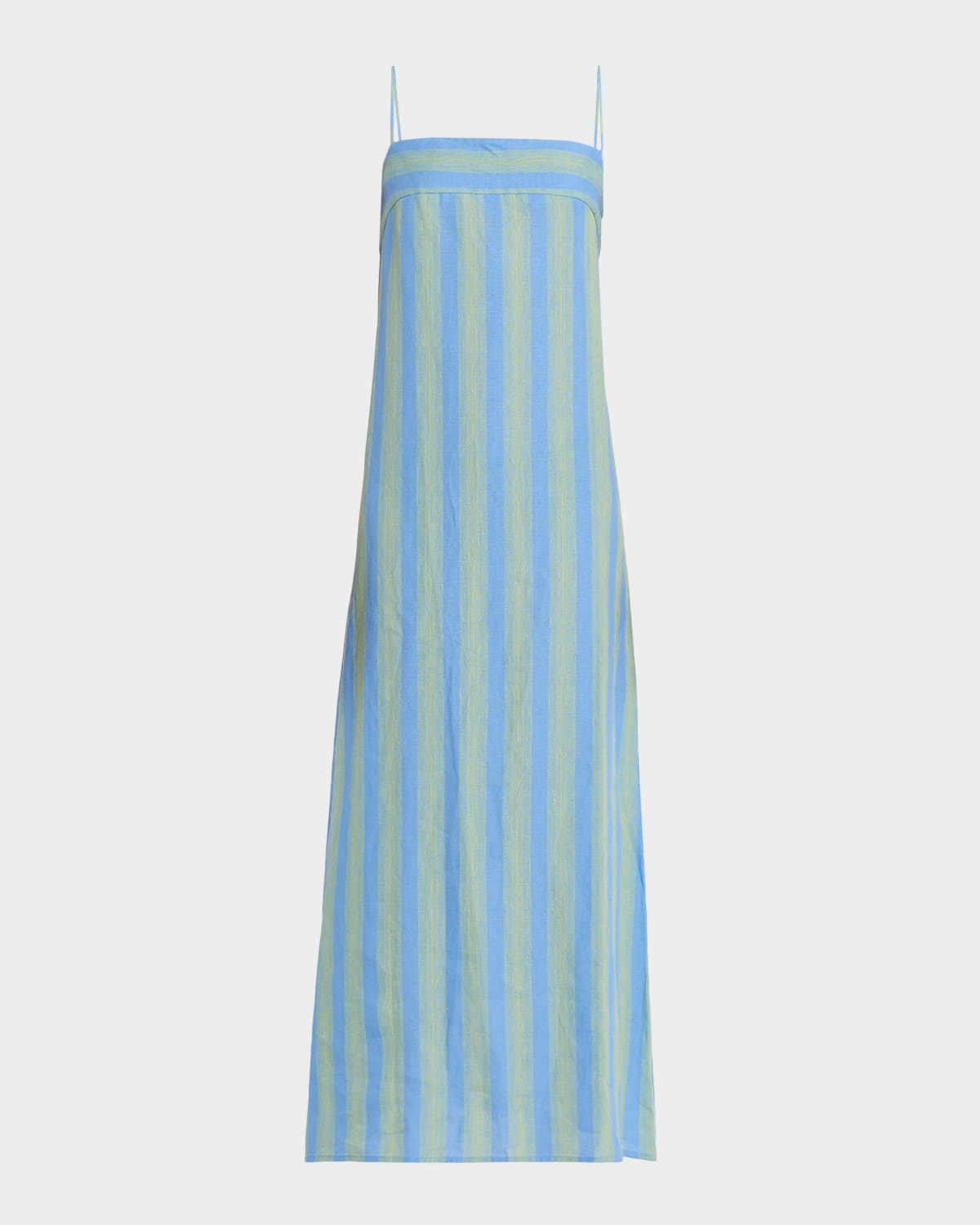Staud Laura Striped Linen Dress