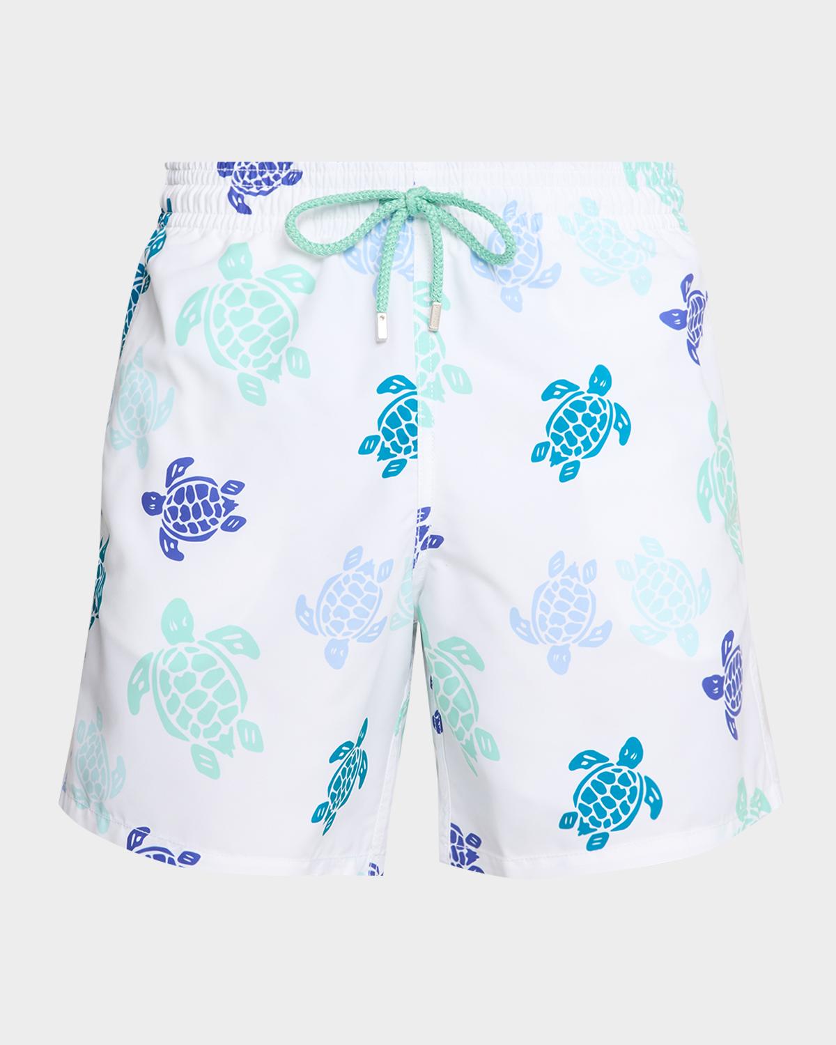 Vilebrequin Men's Tortues Multicolor Nylon Swim Trunks