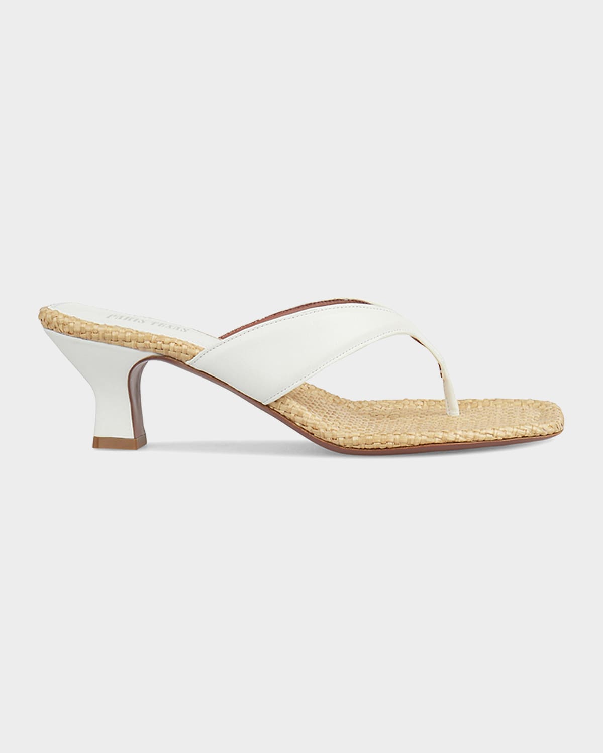 Paris Texas 55mm Portofino Leather Thong Mule Sandals