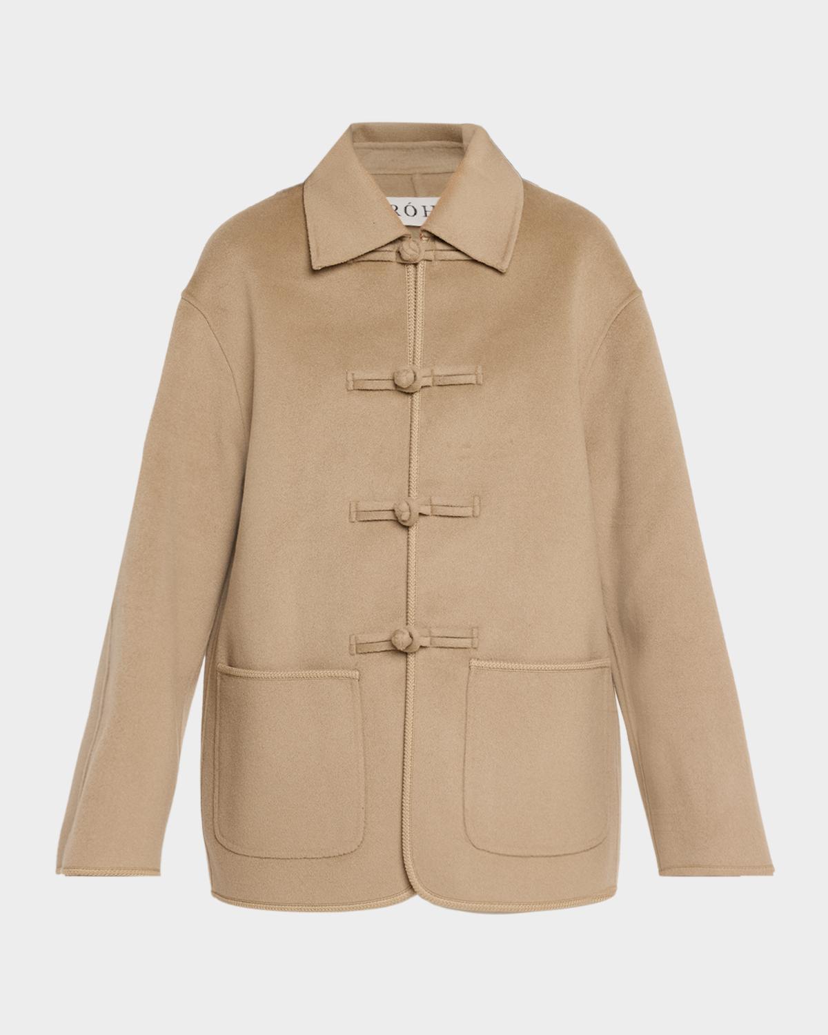 Róhe Double-Faced Wool Pankou Closure Jacket