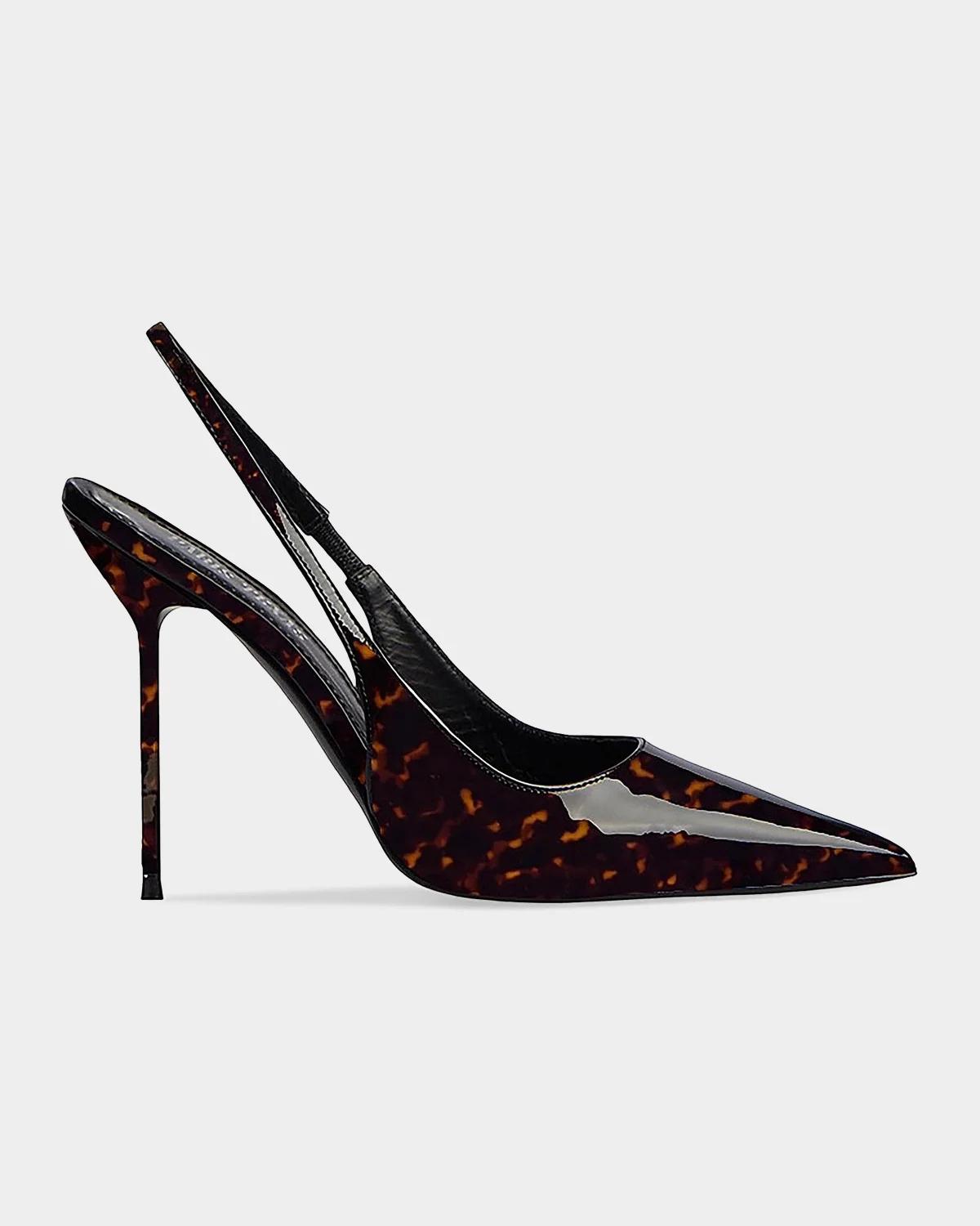 Paris Texas 105mm Lidia Cork Slingback Pumps