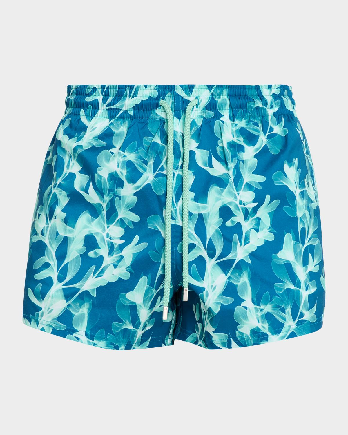 Vilebrequin Men's X-Ray Seaweed Swim Shorts