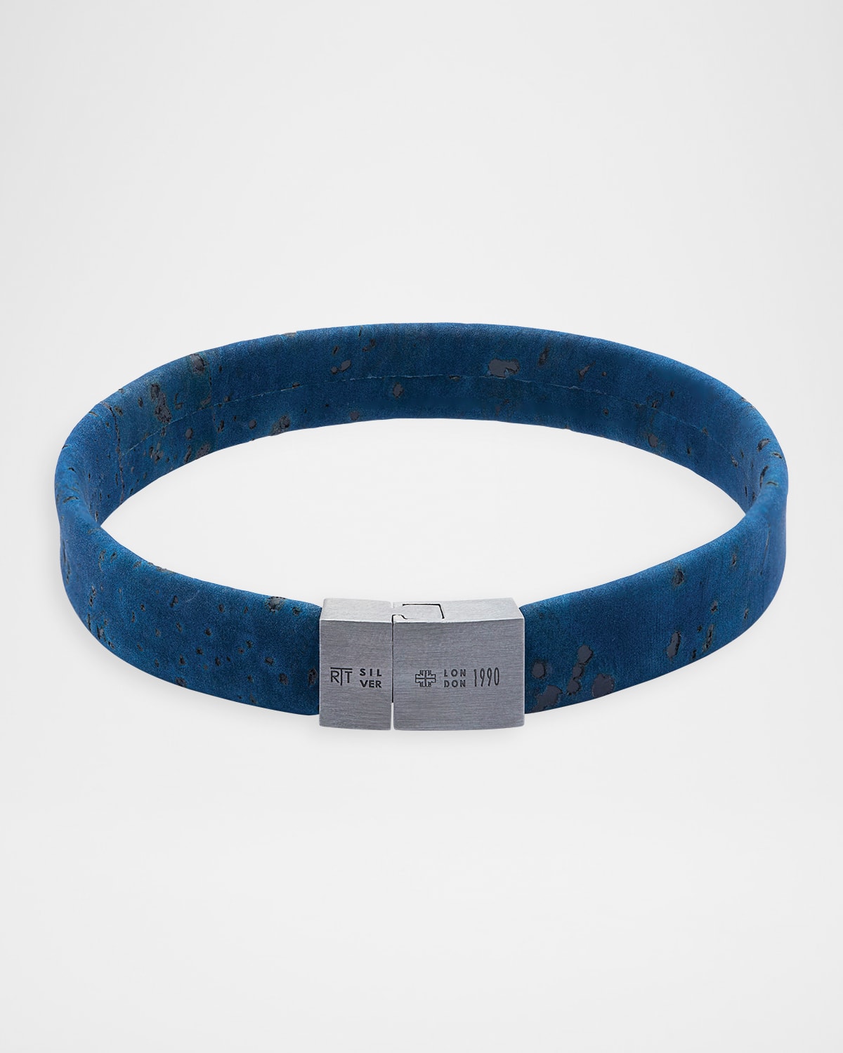Tateossian Men 's Oporto Slide Bracelet in Blue Cork