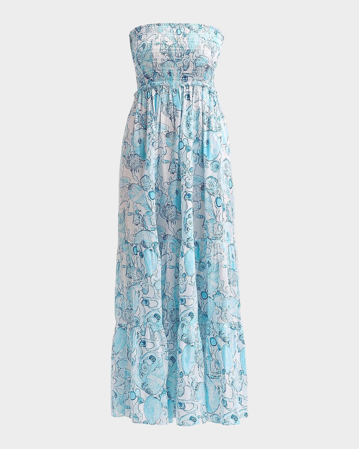 Lilly Pulitzer Anali Printed Strapless Cover-Up Midi Dress