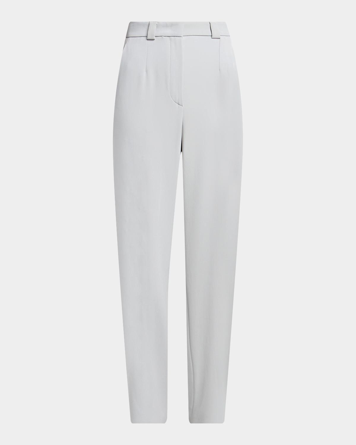 Giorgio Armani Viscose Stretch Straight-Leg Trousers