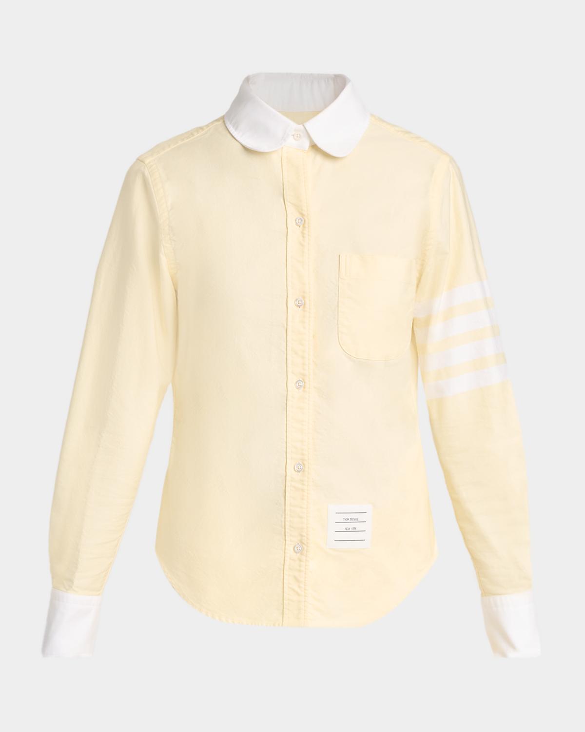 Thom Browne Oxford Peter Pan Cotton Shirt