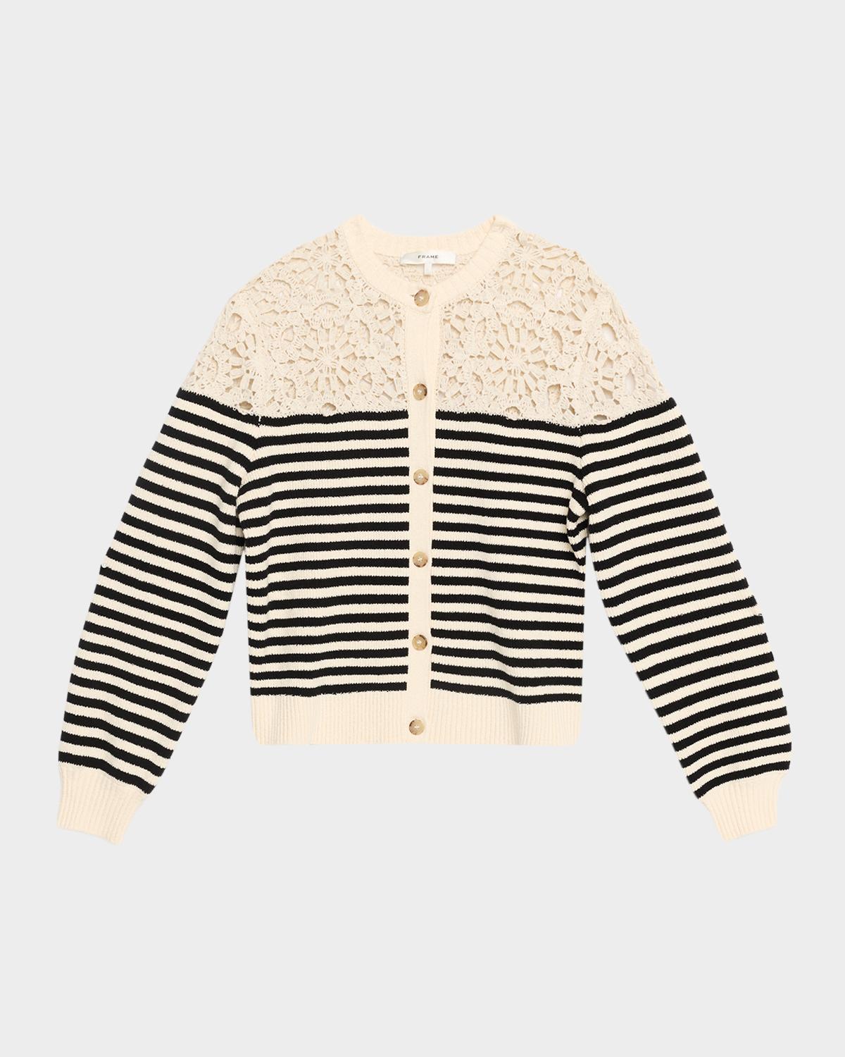 FRAME The Coastal Stripe Cardigan