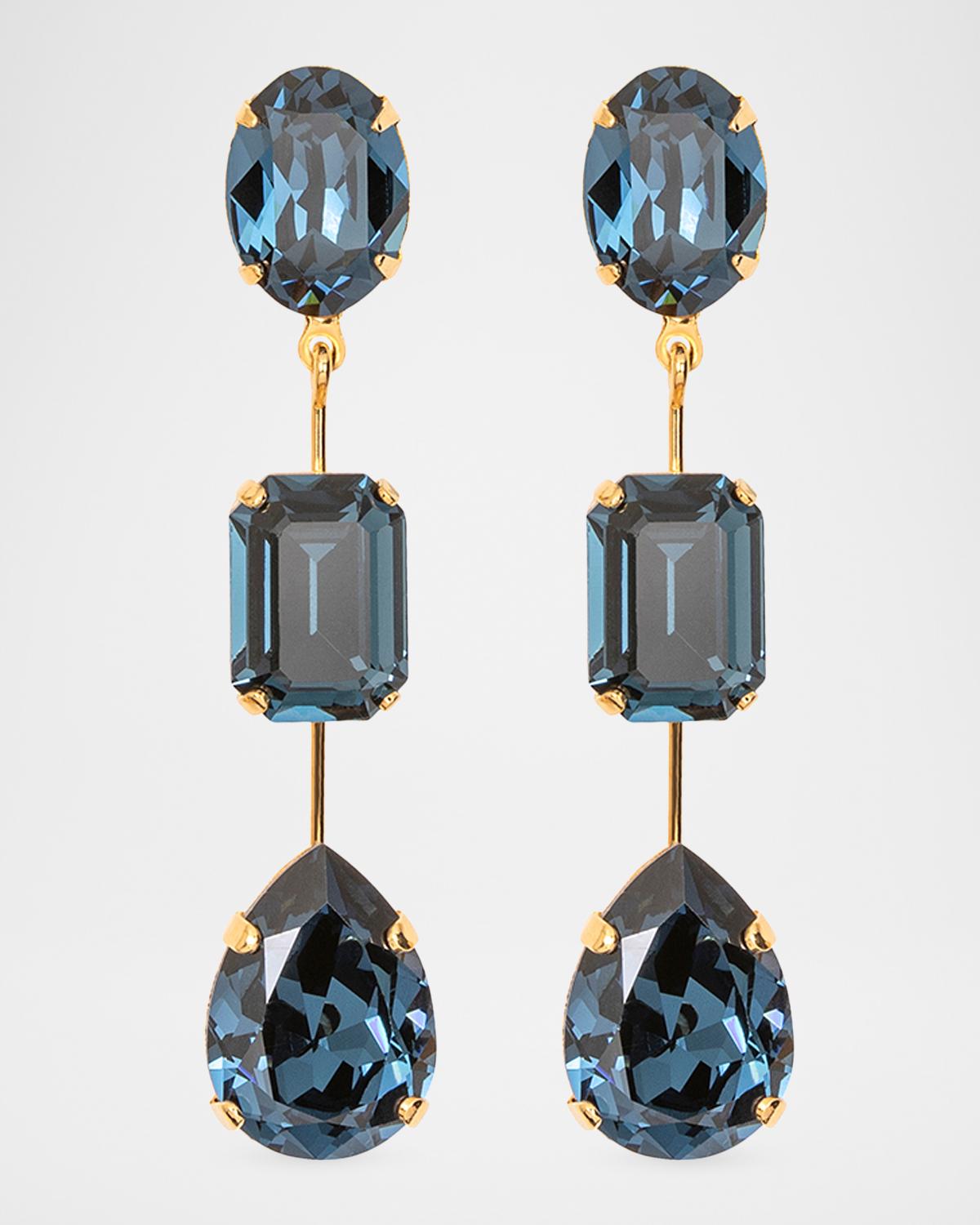 Allanah Linear Crystal Earrings