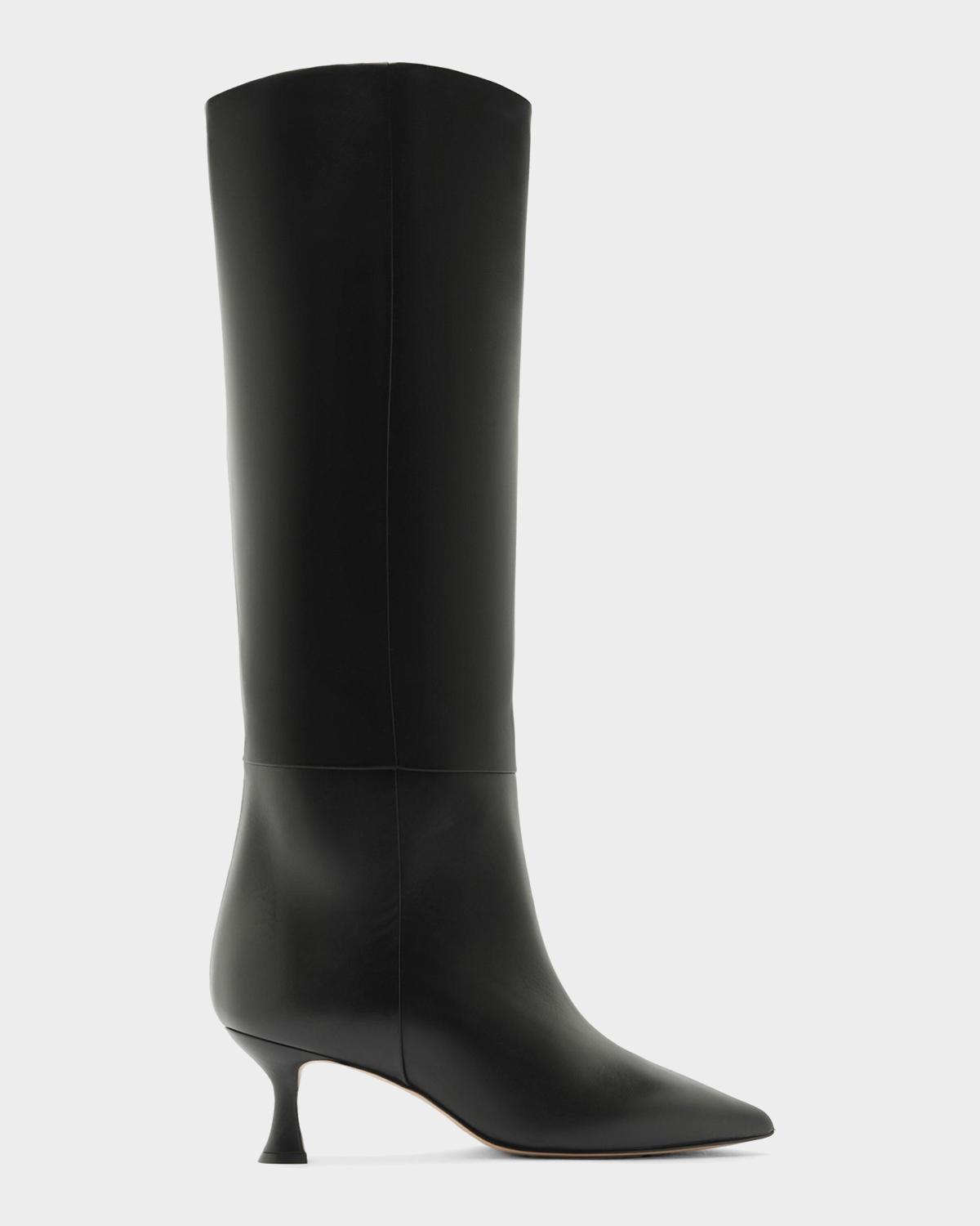 Alexandre Birman 60mm Chloe Leather Knee-High Boots