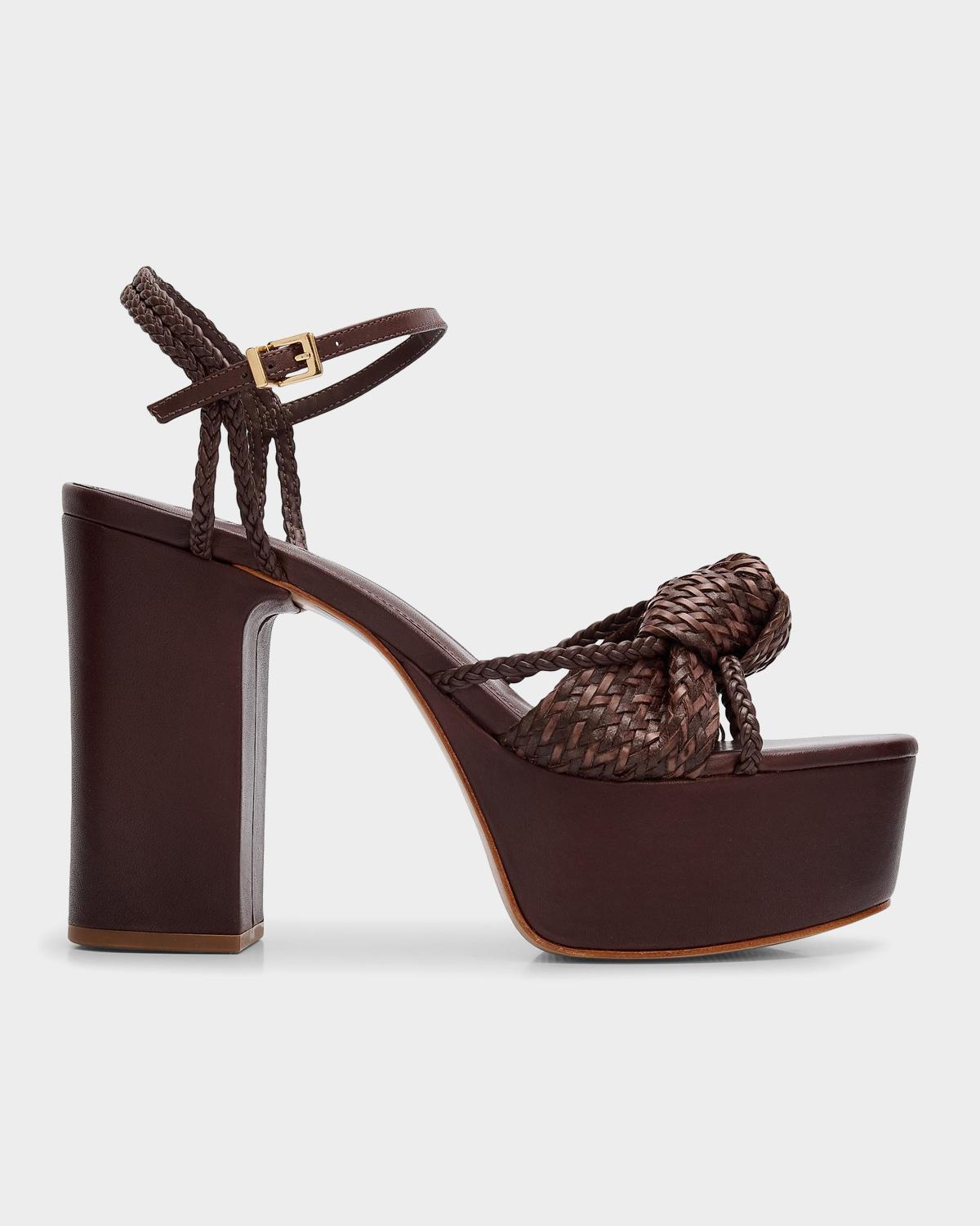 Schutz Kalina 100MM Leather Platform Sandals