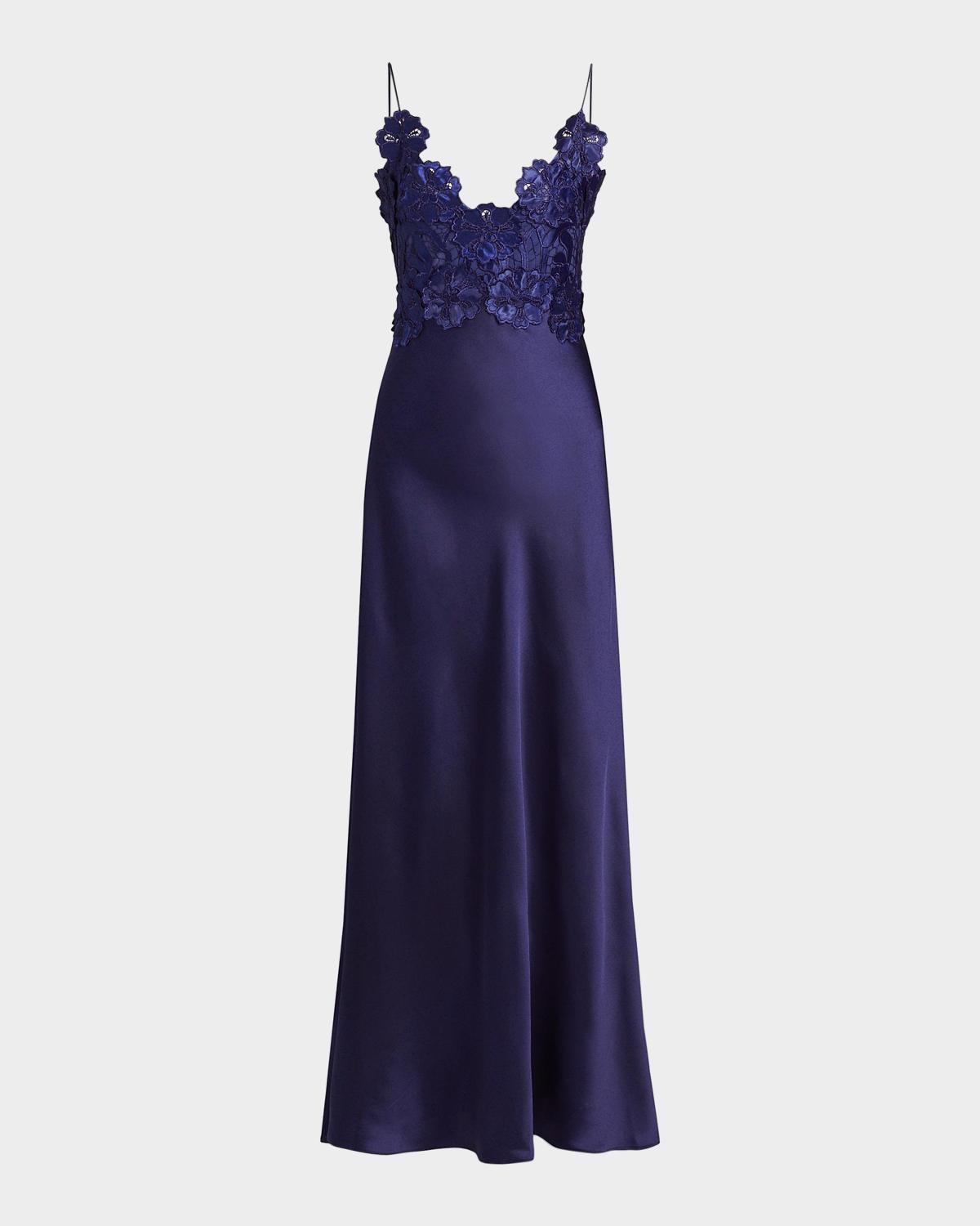 As It May Luella Floral Lace Appliqué Gown