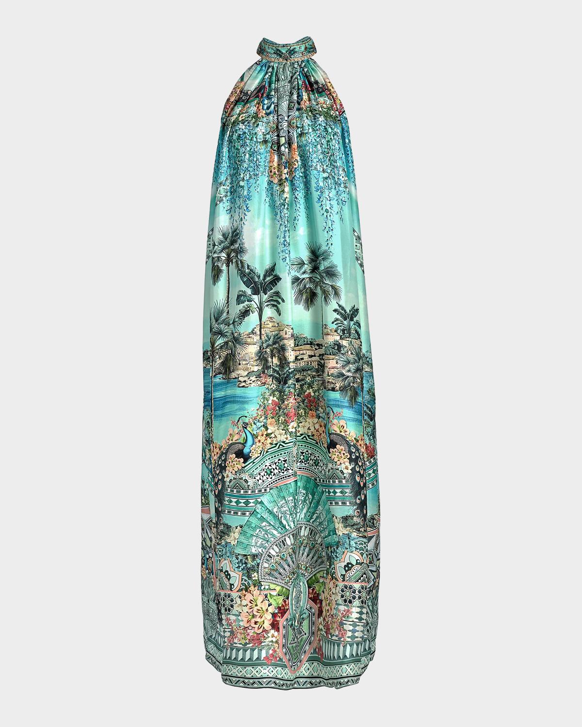 Camilla Balearic Halter Maxi Dress