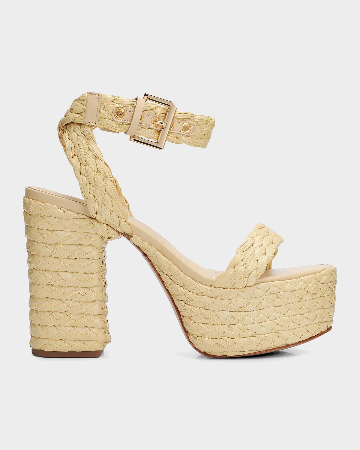 Schutz Ayana 120MM Leather Platform Sandals