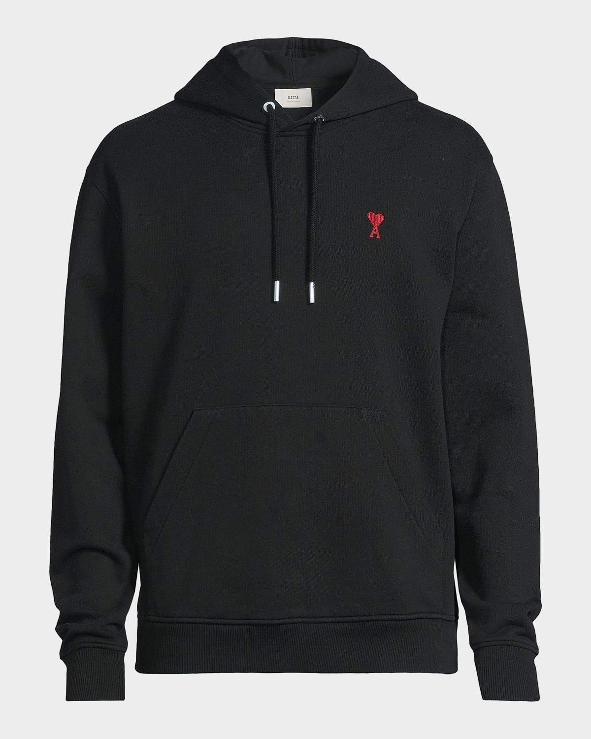 Ami Paris Men's Ami De Coeur Cotton Hoodie