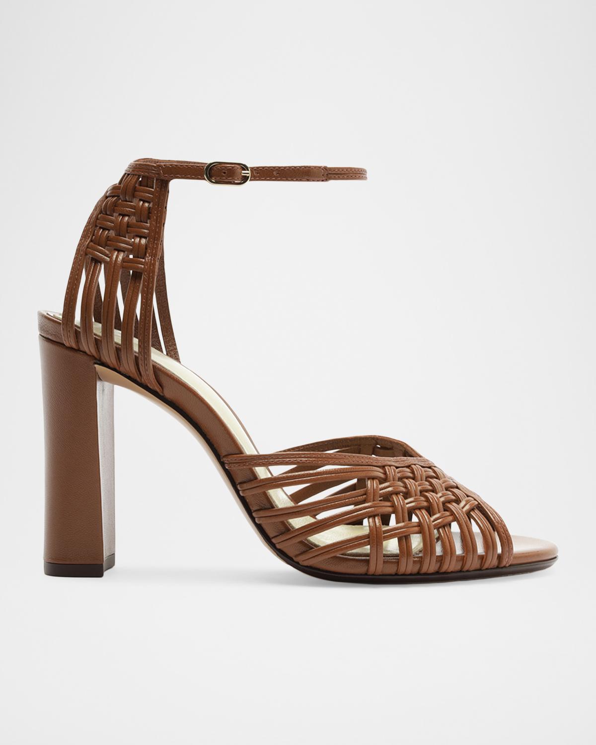 Alexandre Birman 90mm Lilian Woven Leather Sandals