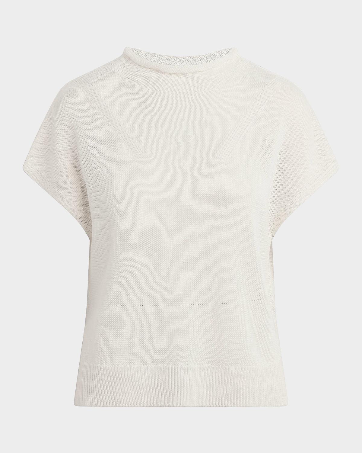 Favorite Daughter The Stevie Linen Short-Sleeve Sweater