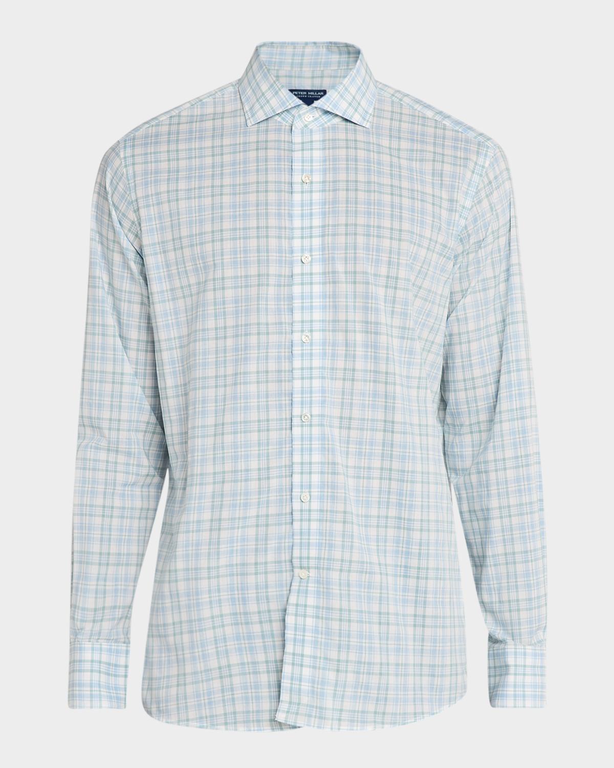 Peter Millar Men's Crown Plaid Cotton Sport Shirt