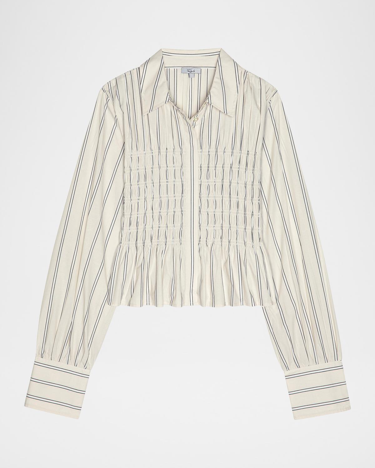Rails Bradshaw Smocked Long-Sleeve Shirt