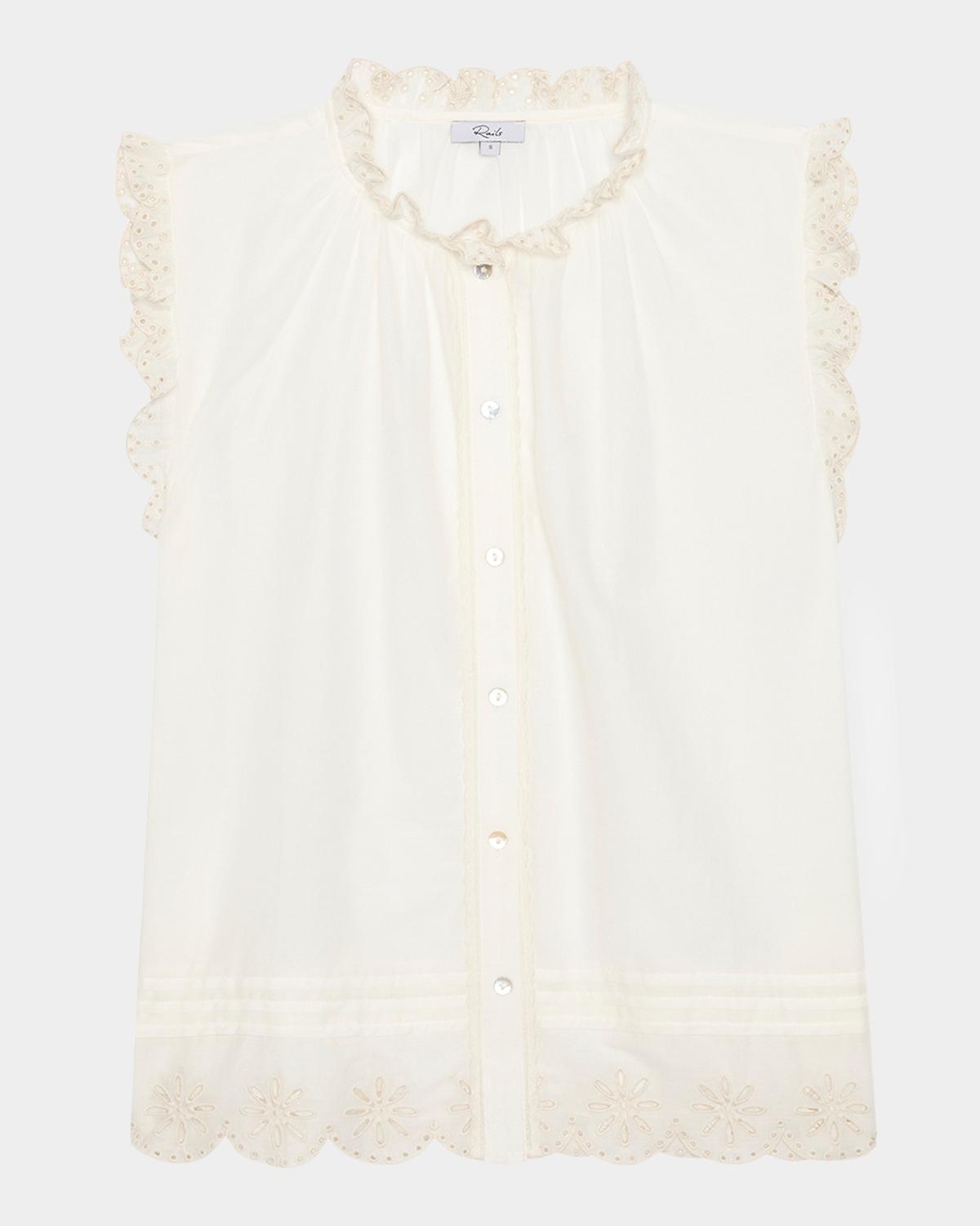 Rails Avery Ruffled Eyelet Top