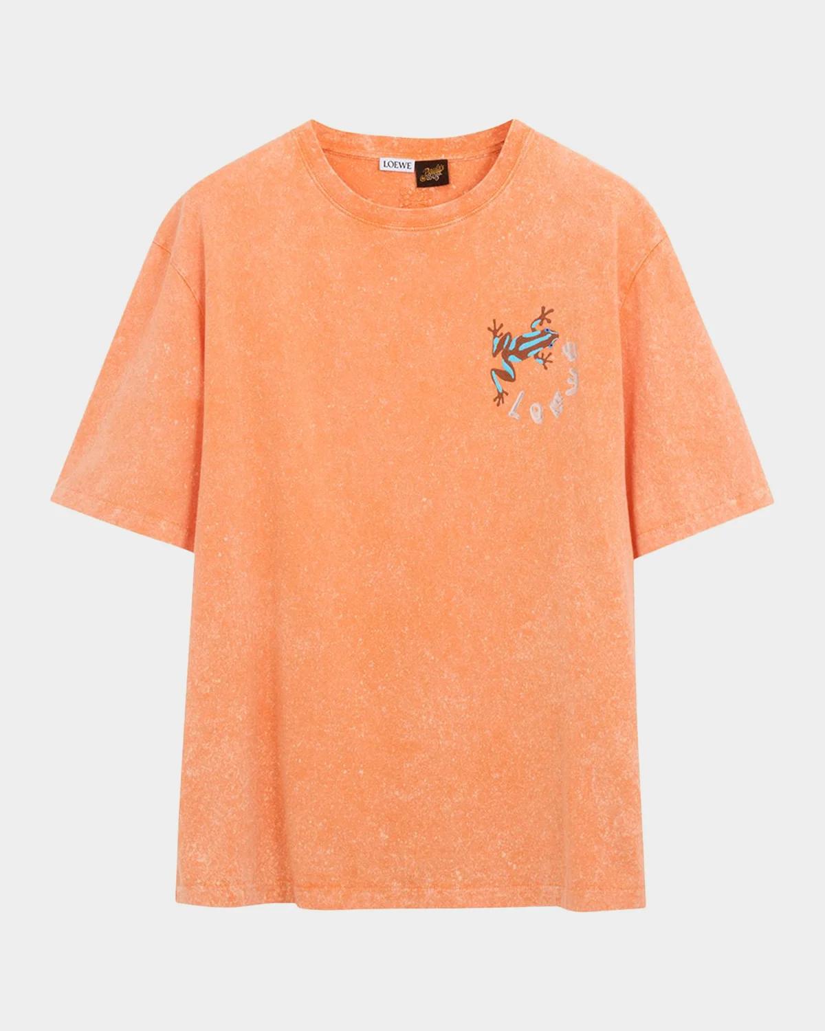 LOEWE x Paula's Ibiza Men's Embroidered Frog T-Shirt